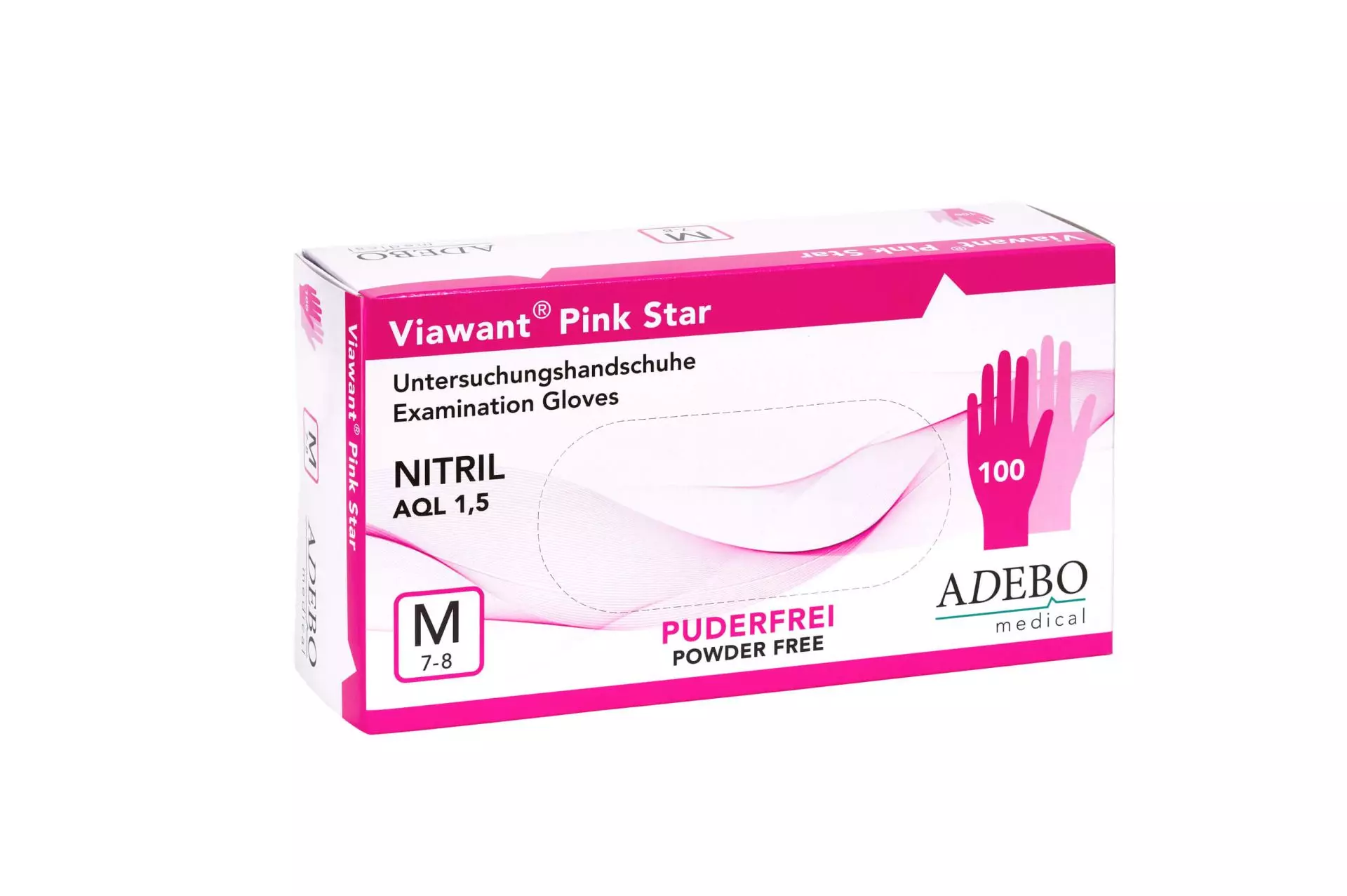 Adebo 230, Viawant Nitrile Pink Star, image 1