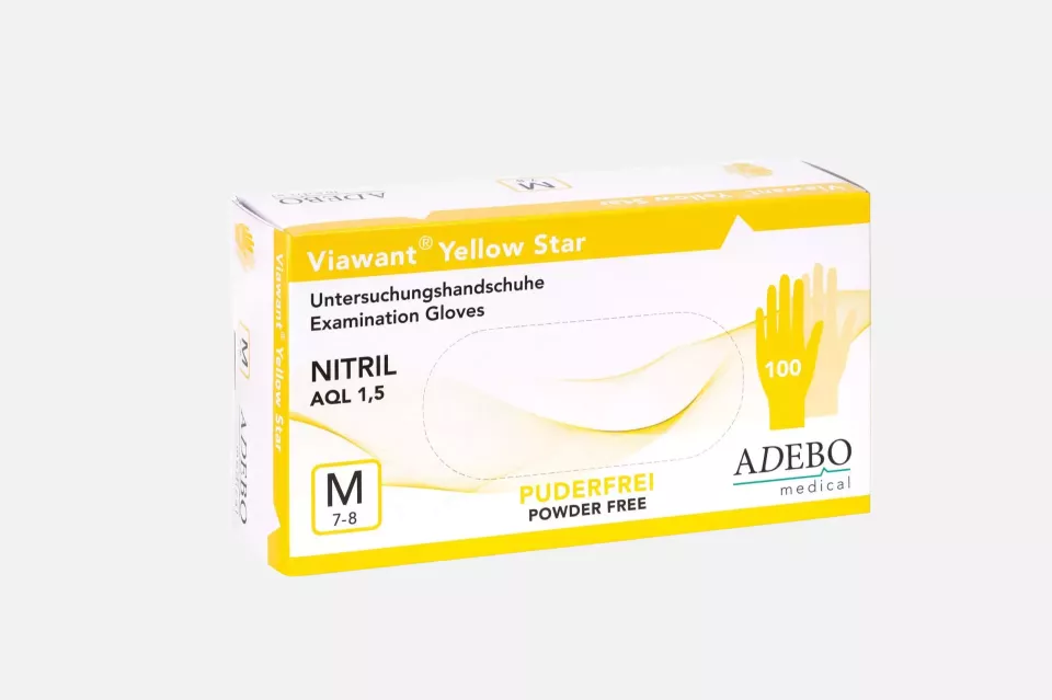 Adebo 220, Viawant Nitrile Yellow Star, image 1, gallery thumbnail