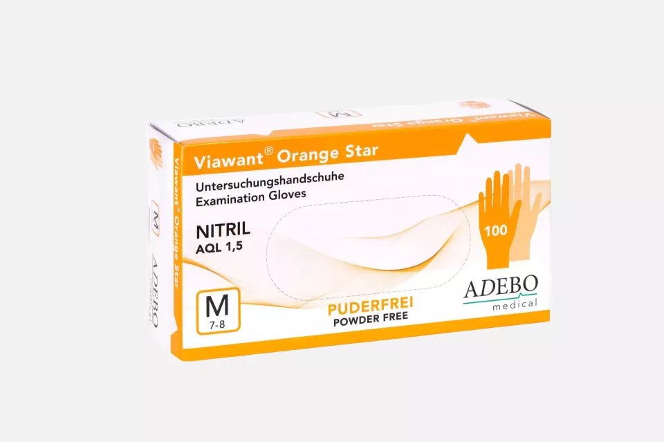 Adebo 210, Viawant Nitrile Orange Star, image 1, gallery thumbnail