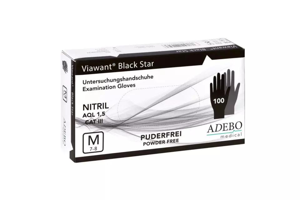 Adebo 110, Viawant Nitrile Black Star, image 1, gallery thumbnail