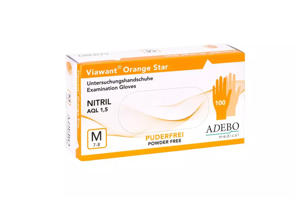 Adebo 210, Viawant Nitrile Orange Star, image 1, gallery thumbnail