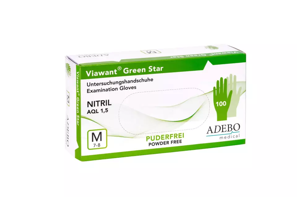 Adebo 200, Viawant Nitrile Green Star, image 1, gallery thumbnail