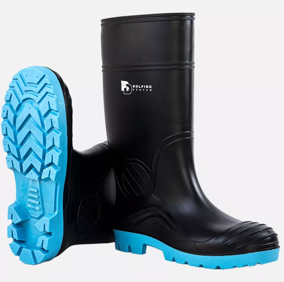 Dolfing 489-91-08, Wellington Safety Boots S5 PVC Heavy Duty (upcycled) Black, image 1, gallery thumbnail