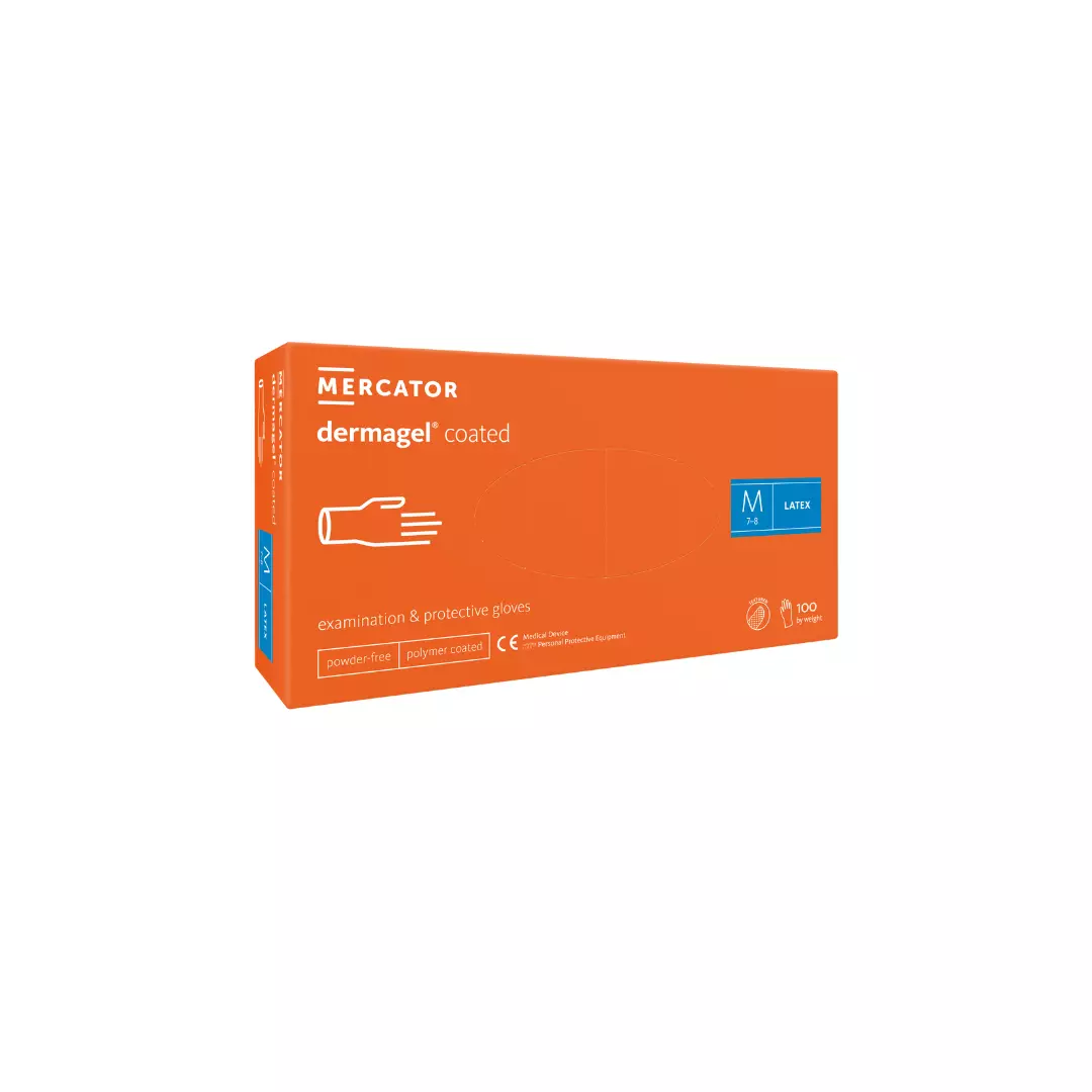Mercator RD100060, Latexhandskar med Dermagel-beläggning, image 1