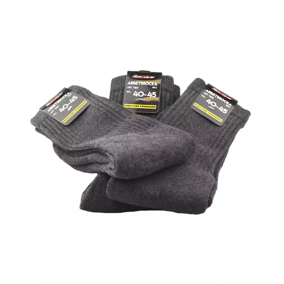 Pro Workwear 7334, Gray Work Socks 40-45, image 1, gallery thumbnail