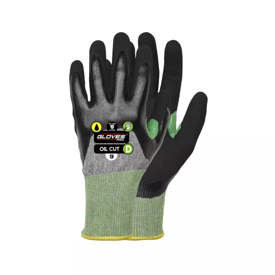 Gloves Pro 5695, Oil Resistant Cut Protection Gloves D, image 1, gallery thumbnail
