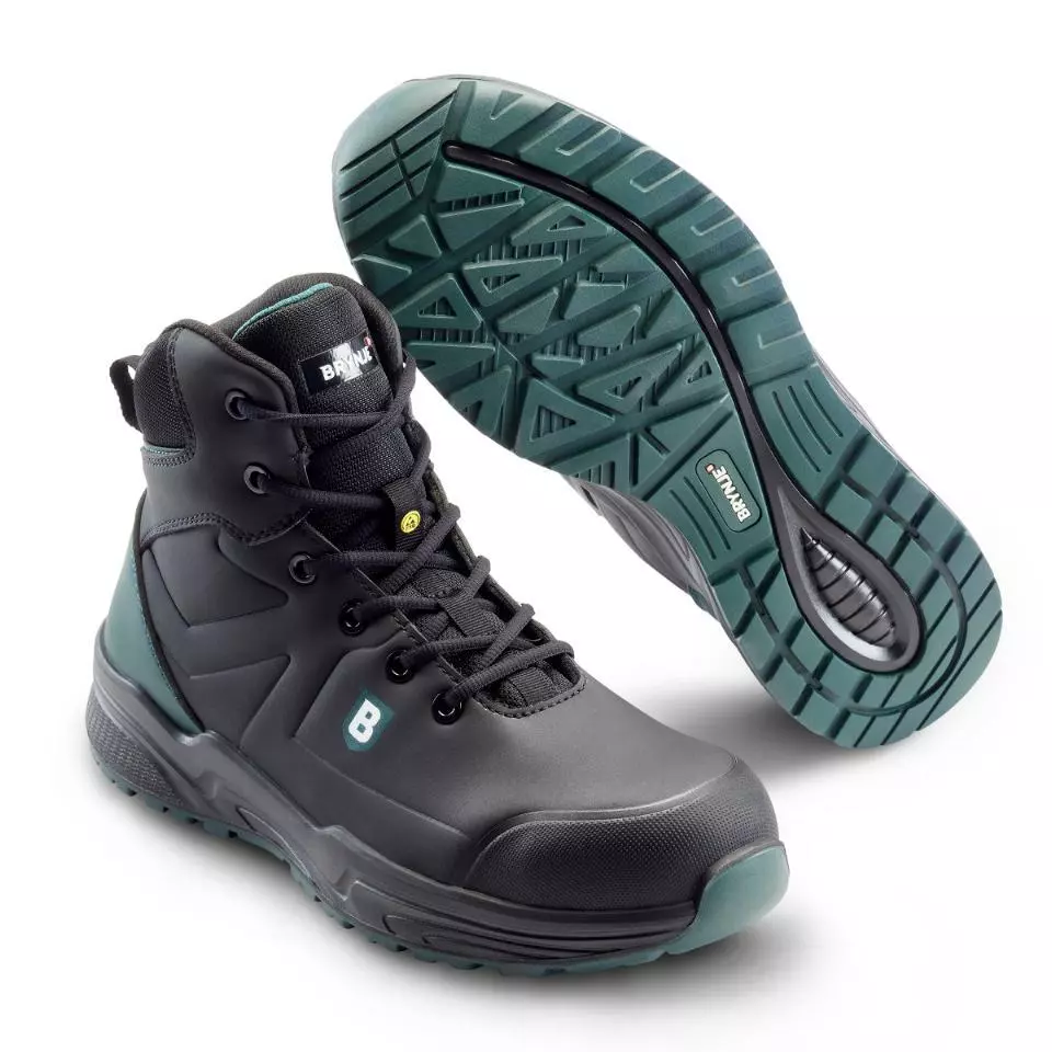 BRYNJE 355, Green Working Low Boot S3