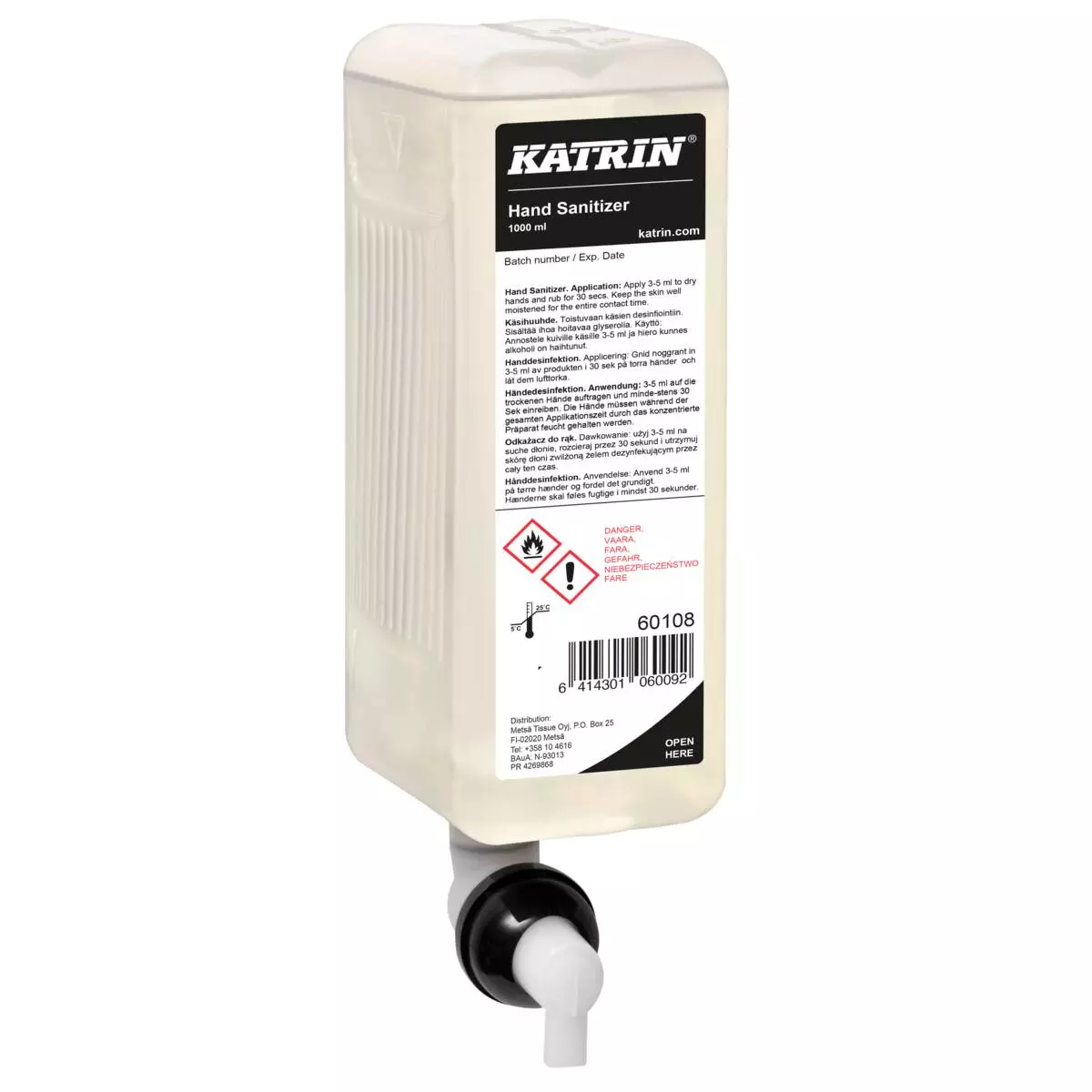 Katrin 60108, Nestemäinen Käsihuuhde1000ml, image 1