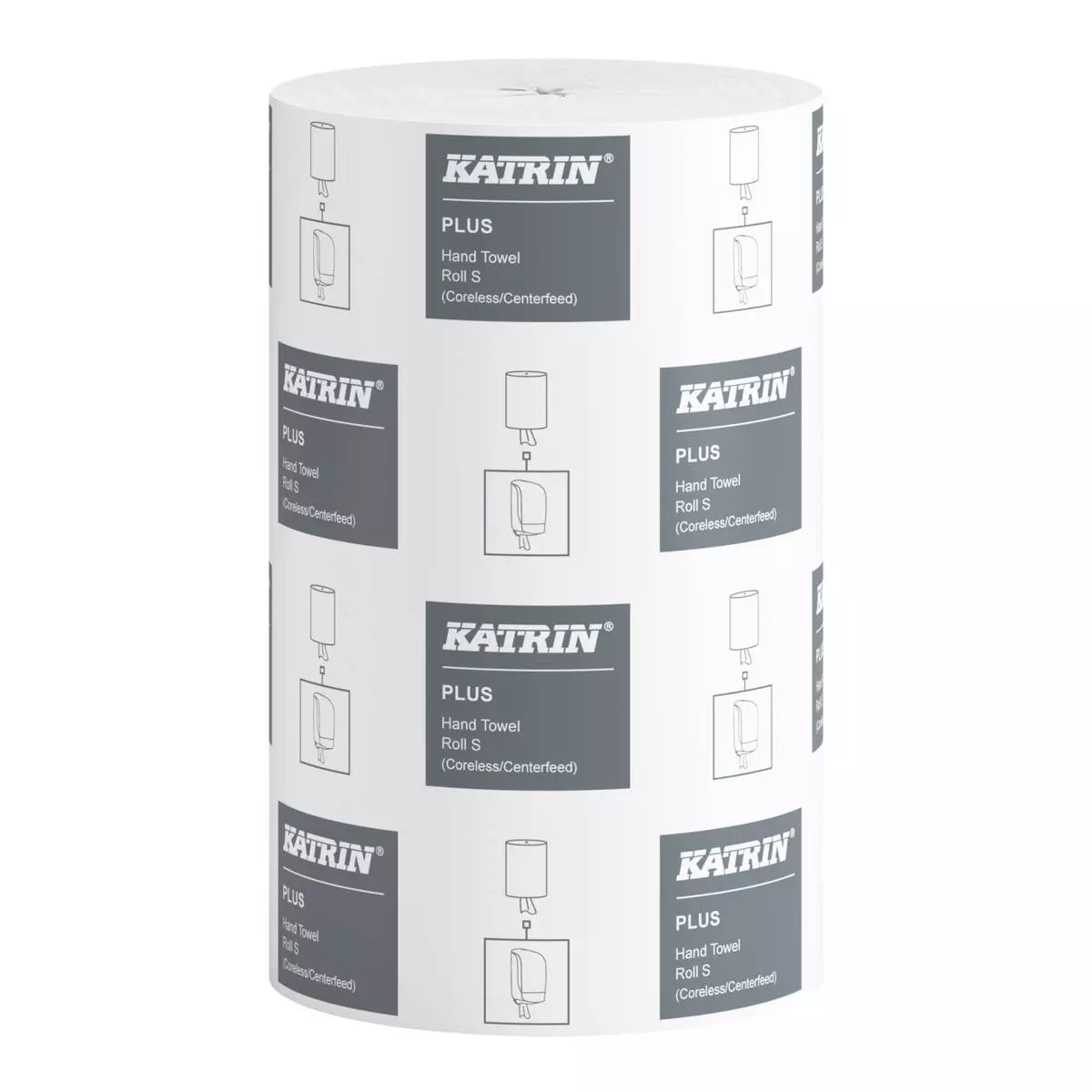Katrin 475218, Plus Centerfeed Roll S 1-Ply Coreless