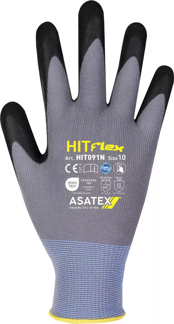 Asatex HIT091N, Dotted Fine Knit Glove