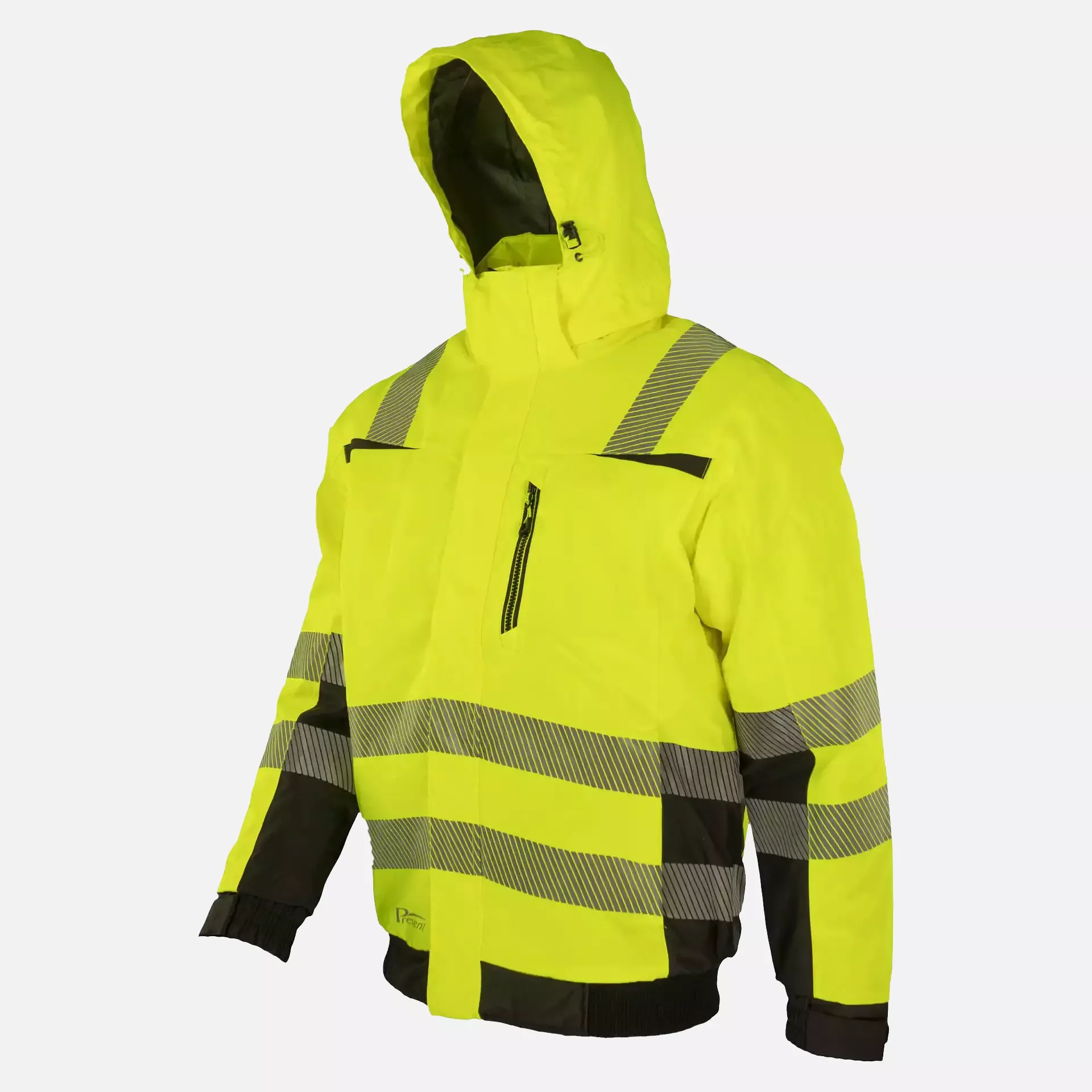 Asatex PTW-PN-GELB-SCHWARZ, PREVENT® Trendline Pilot Jacket, image 3