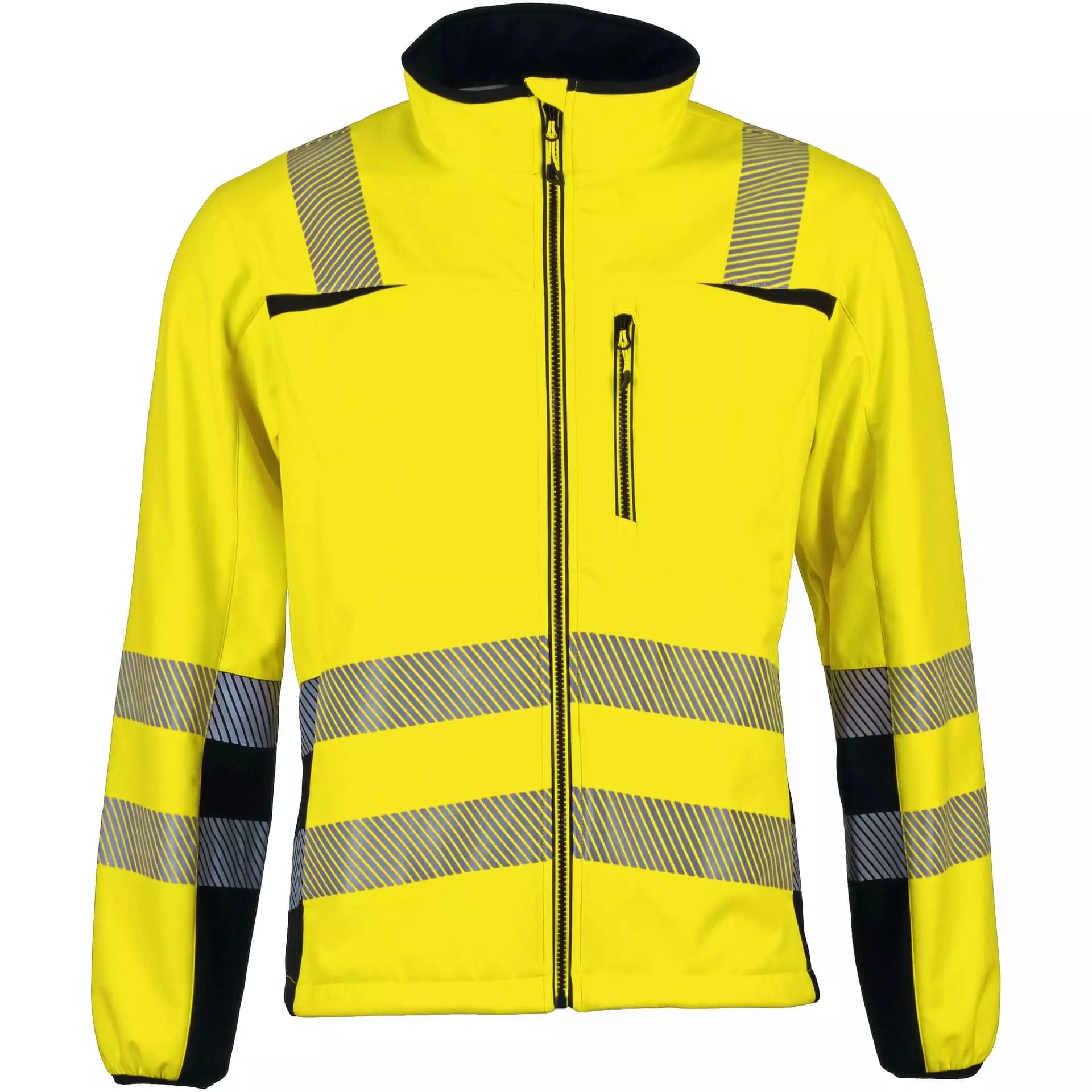 Asatex PTW-SN-GELB-SCHWARZ, PREVENT® Trendline Softshelljacke, image 1