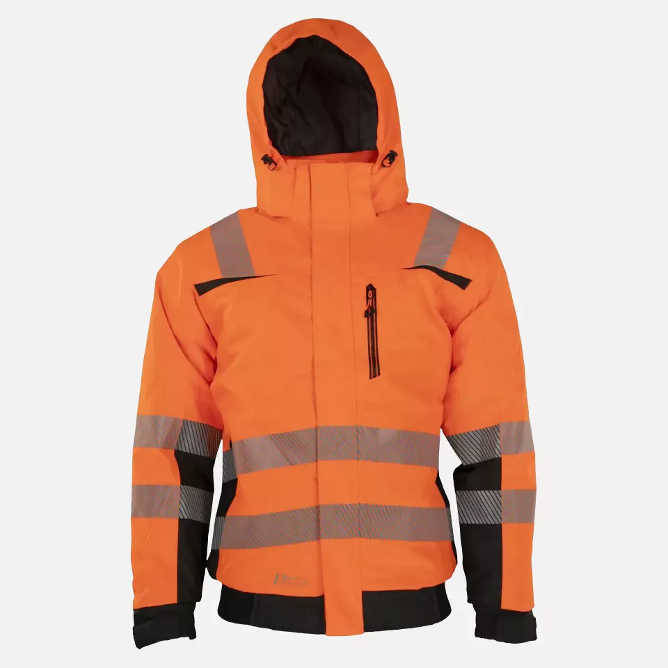 Asatex PTW-PN-ORANGE-SCHWARZ, PREVENT® Trendline Pilot Jacket, image 2, gallery thumbnail