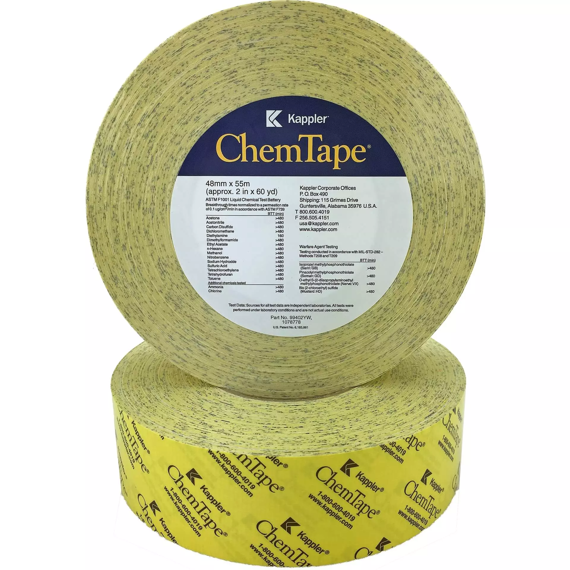 Asatex CHEM-TAPE, Tape® Asatex Special Adhesive Tape Chem-Tape® 55mx5cm, image 3