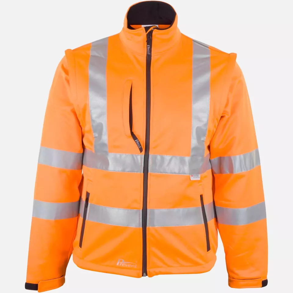 Asatex 8060O, PREVENT® Hi-Vis Softshell Jacket, image 1, gallery thumbnail