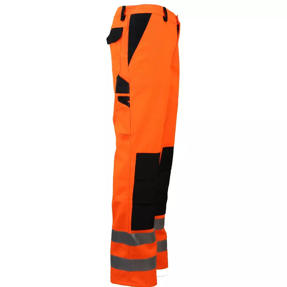 Asatex PTW-HON-ORANGE-SCHWARZ, PREVENT® Hi-Vis Trousers, image 1, gallery thumbnail