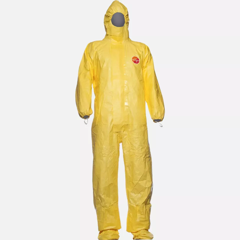 DuPont TOKCF, TYCHEM® 2000 C CHA5 Coverall with Integrated Socks, image 1, gallery thumbnail