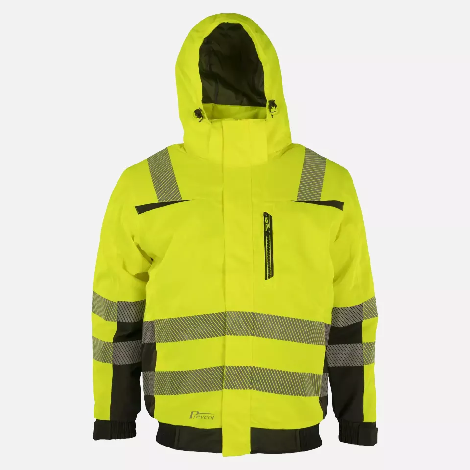 Asatex PTW-PN-GELB-SCHWARZ, PREVENT® Trendline Pilot Jacket, image 4, gallery thumbnail