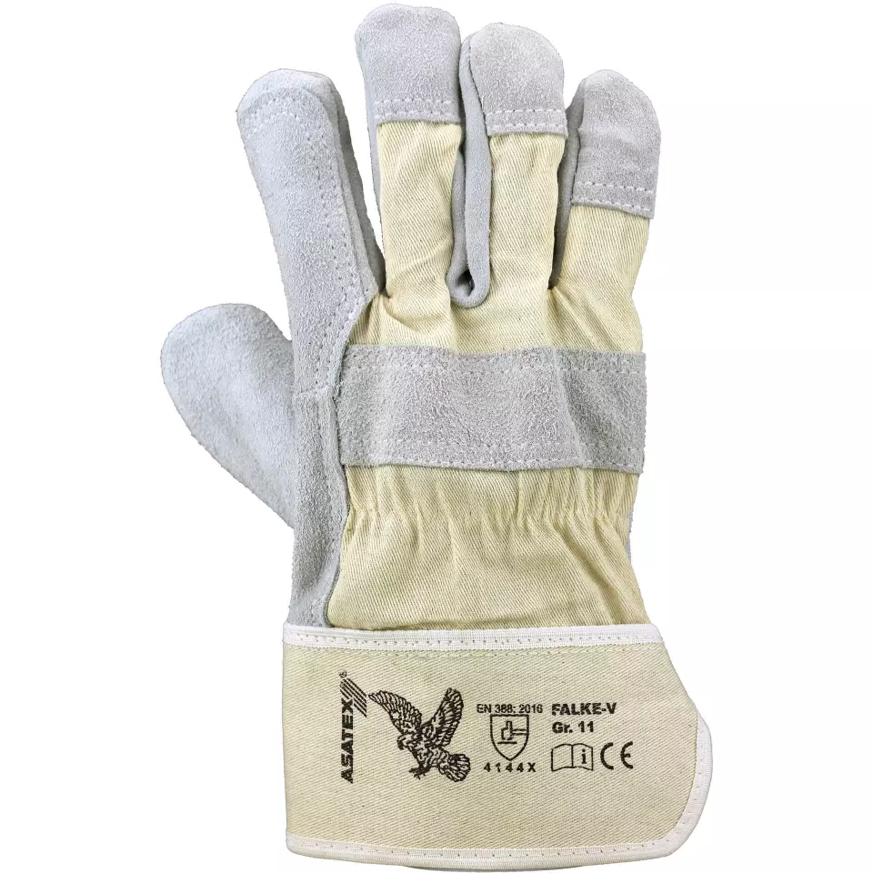 Asatex FALKE-V, Rindspaltleder-Handschuh 11, image 2, gallery thumbnail