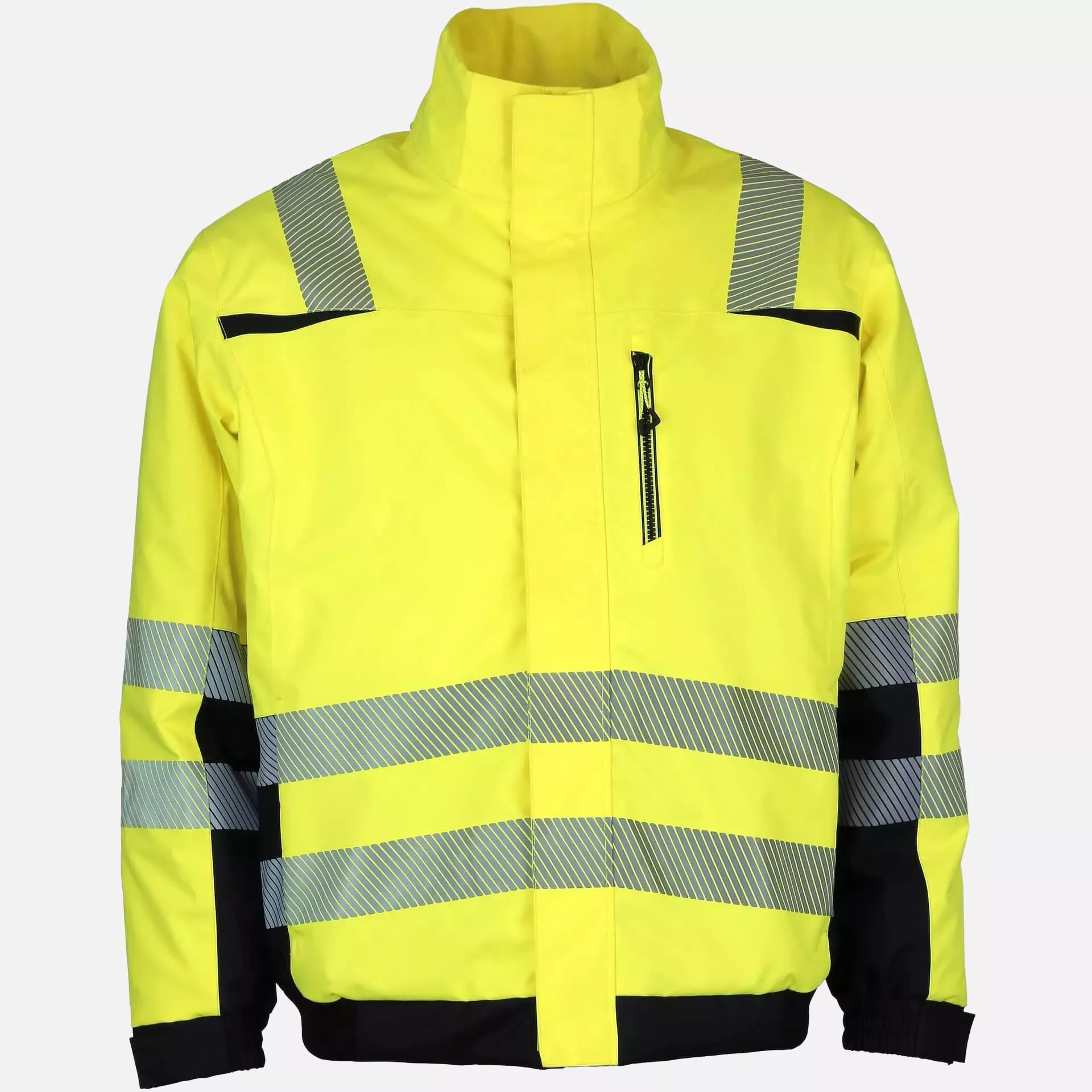Asatex PTW-PN-GELB-SCHWARZ, PREVENT® Trendline Pilot Jacket, image 2