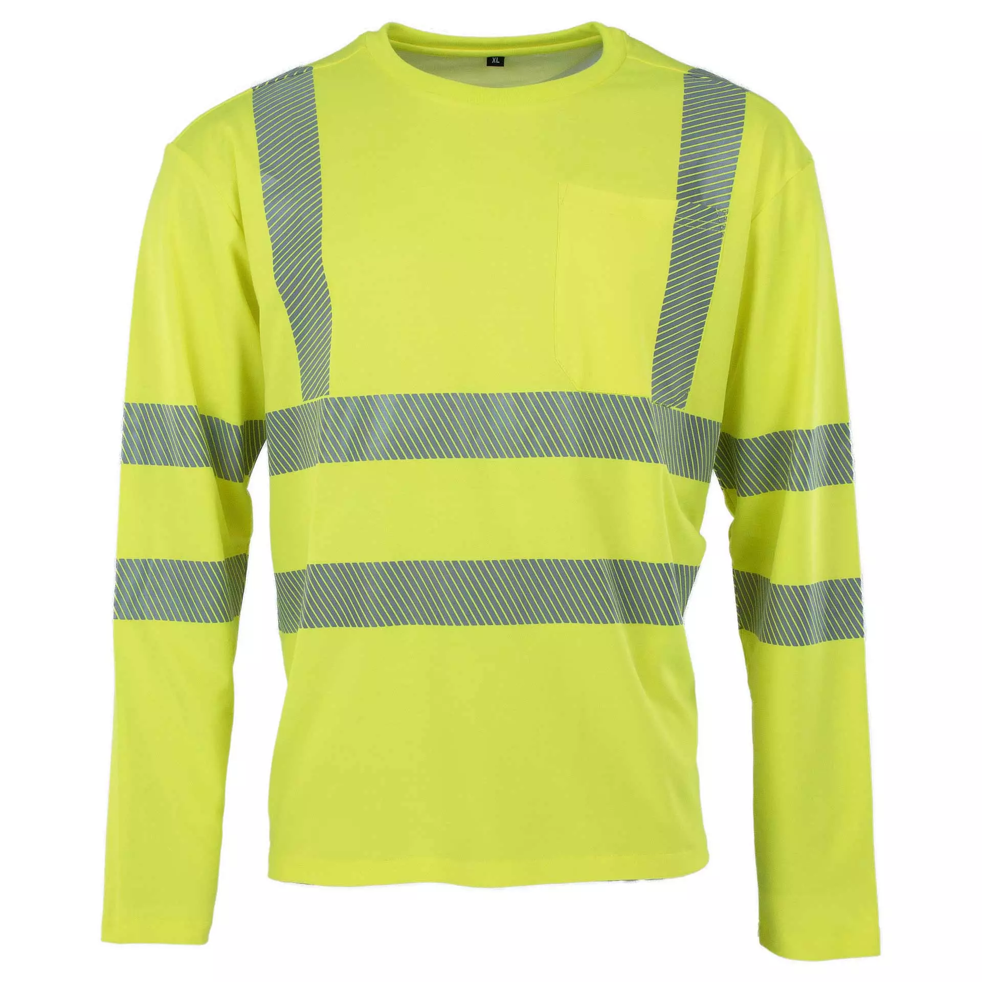 Asatex PTW-SHIRT-L-NEONGELB, PREVENT® Premium Hi-Vis Long Sleeve Shirt, image 1