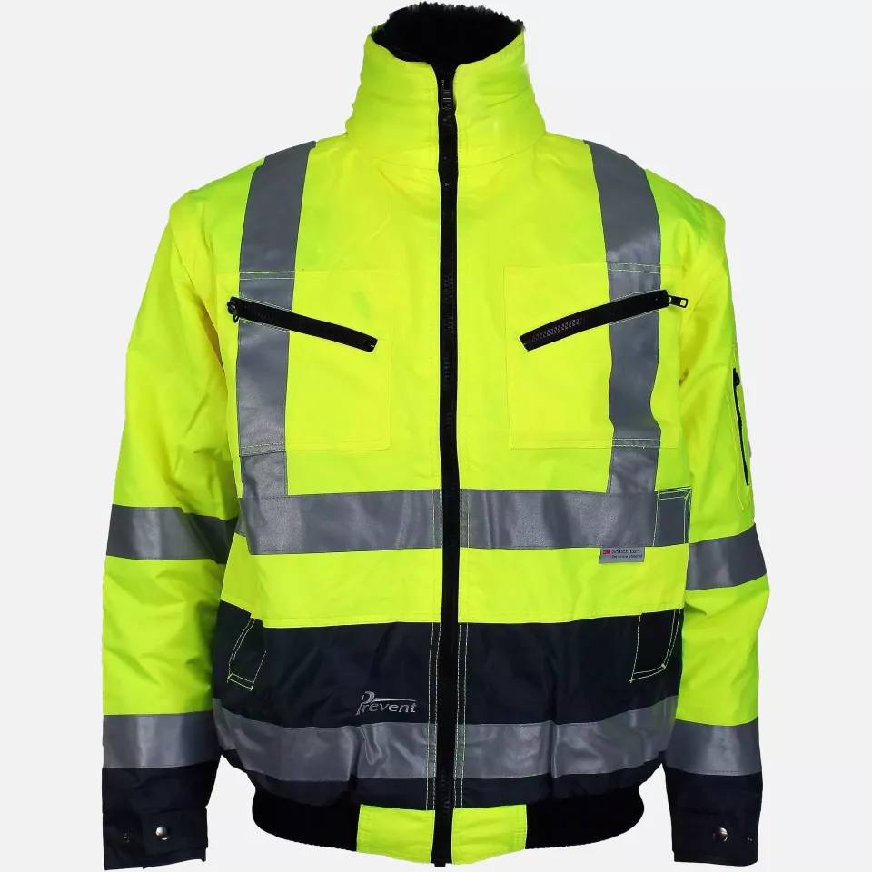 Asatex 174ZG-3, PREVENT® Hi-Vis Pilot Jacket, image 3, gallery thumbnail
