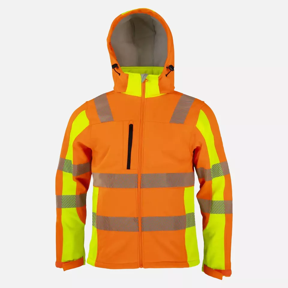 Asatex PTW-DS-ORANGE-GELB, PREVENT® Trendline Softshell Jacket, image 3, gallery thumbnail