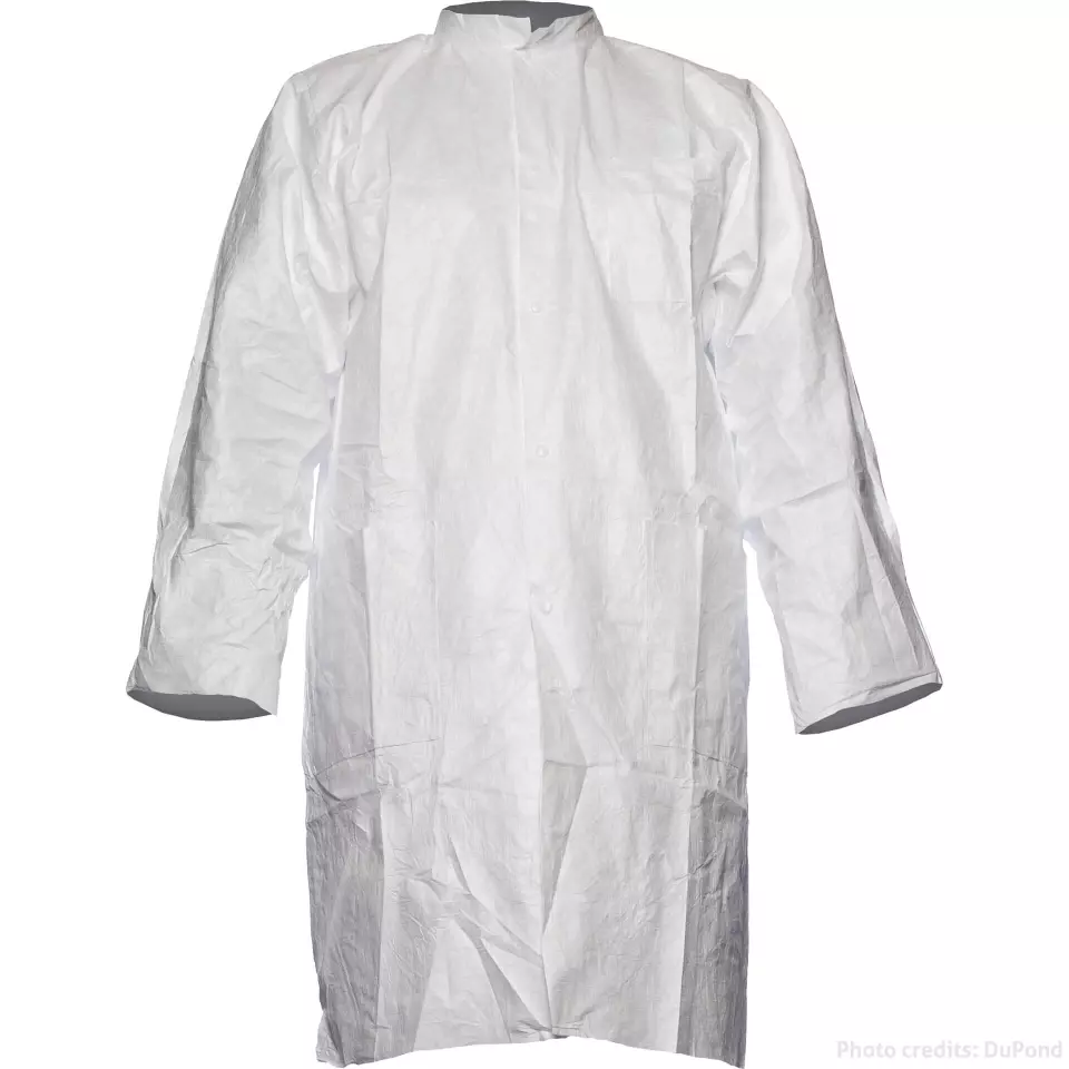 DuPont TYK3T, TYVEK® 500 PL30 Lab Coat, image 1, gallery thumbnail