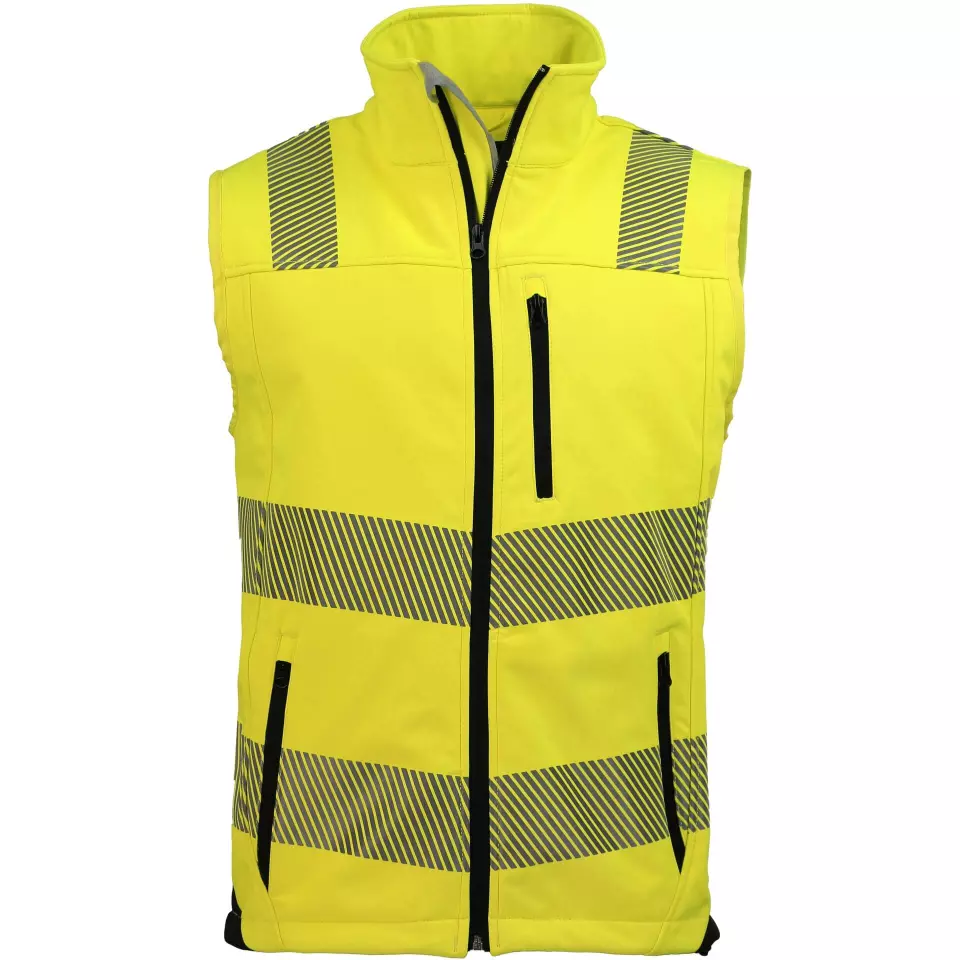 Asatex PTW-SW-GELB-SCHWARZ, PREVENT® Trendline Warnweste, image 1, gallery thumbnail