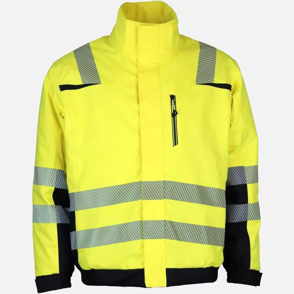 Asatex PTW-PN-GELB-SCHWARZ, PREVENT® Trendline Pilot Jacket, image 2, gallery thumbnail