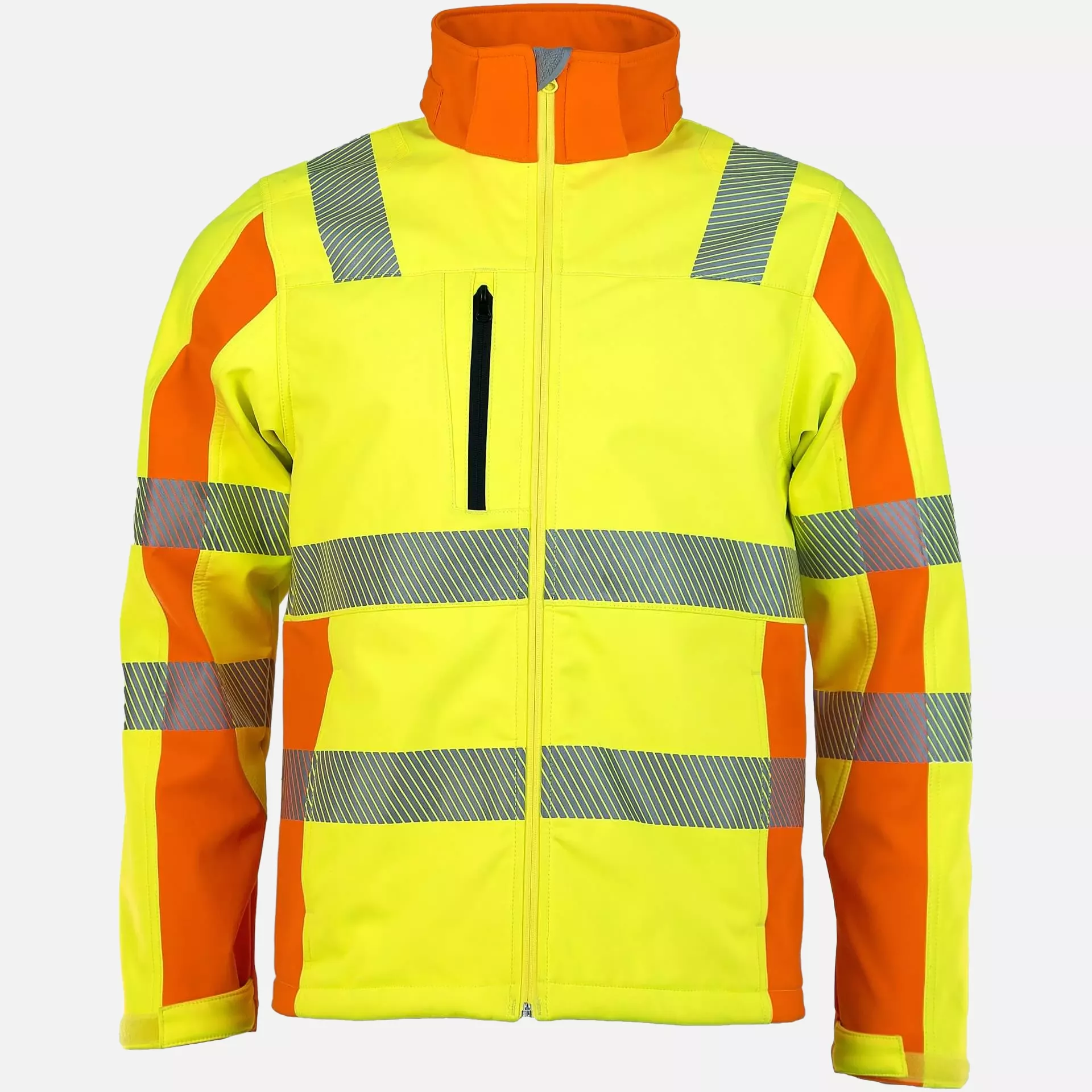 Asatex PTW-DS-GELB-ORANGE, PREVENT® Trendline Softshell Jacket, image 1