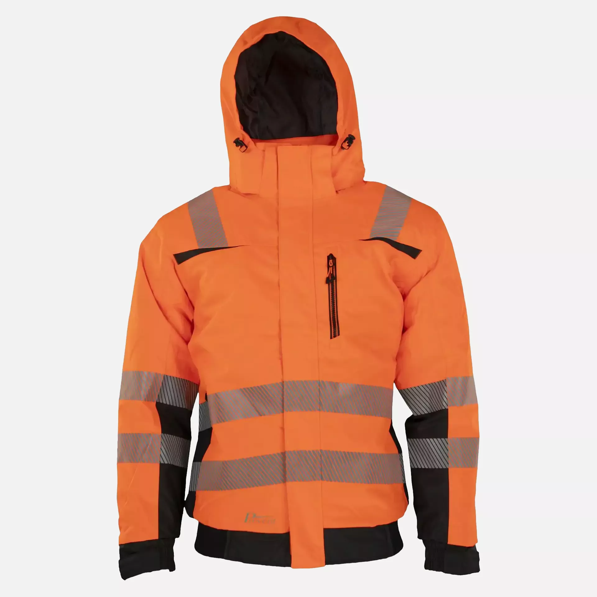 Asatex PTW-PN-ORANGE-SCHWARZ, PREVENT® Trendline Pilot Jacket, image 2