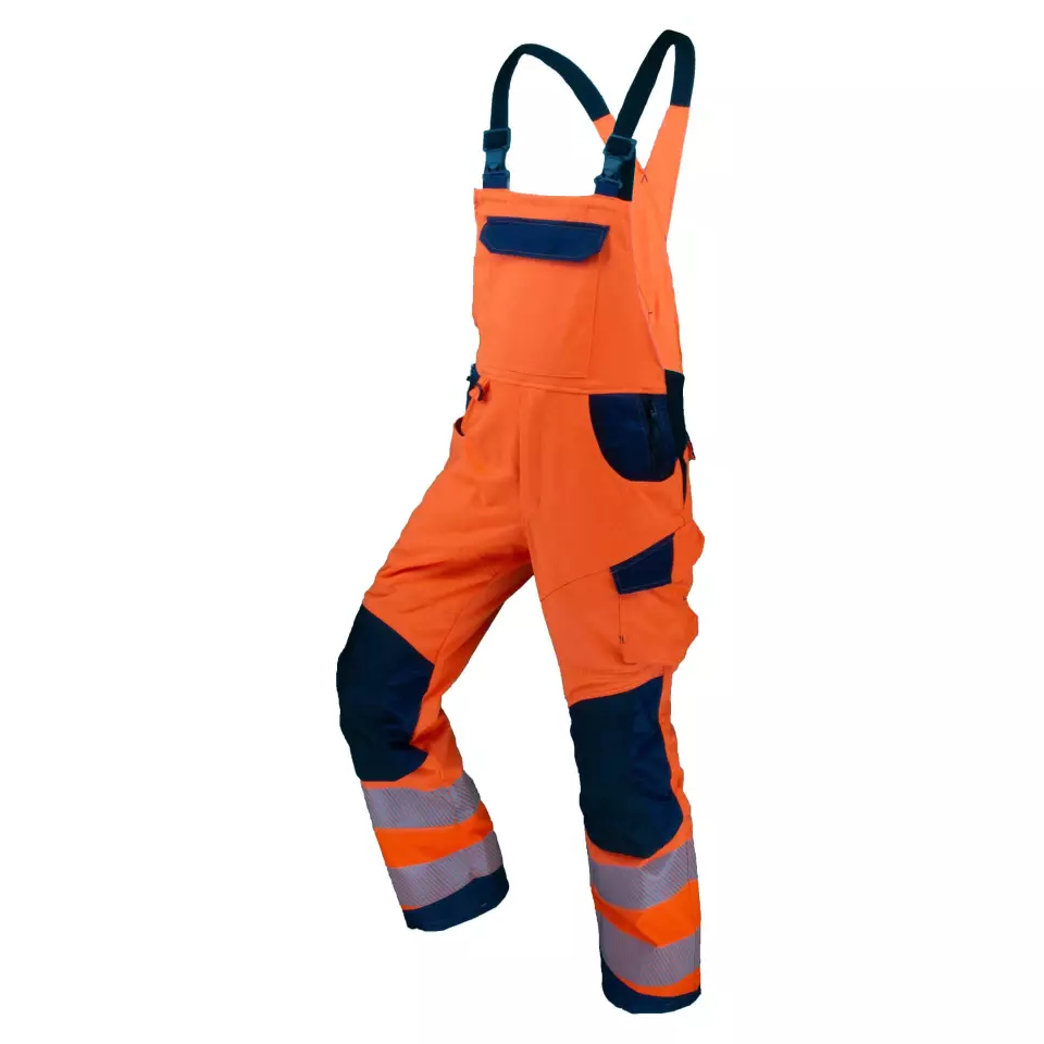 Asatex 4182LH, High-Visibility Bib Overalls, image 1, gallery thumbnail