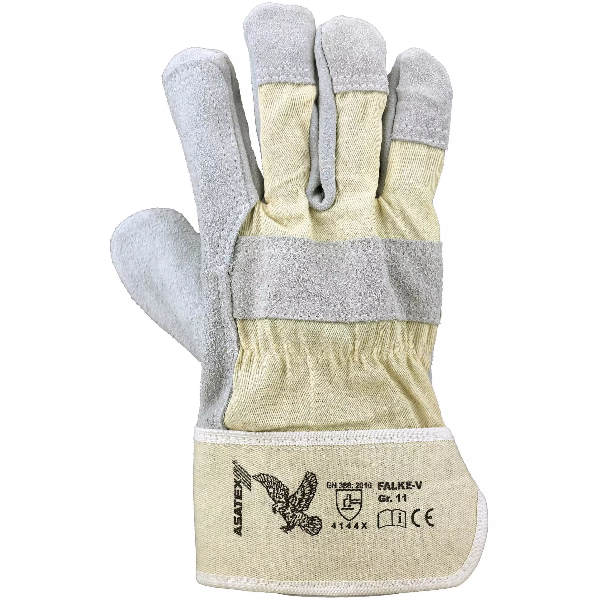 Asatex FALKE-V, Rindspaltleder-Handschuh 11, image 2