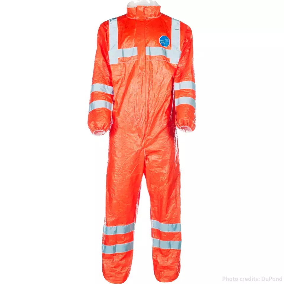 DuPont TY500HV, TYVEK® 500 HV 125 High Visibility Coverall, image 1, gallery thumbnail