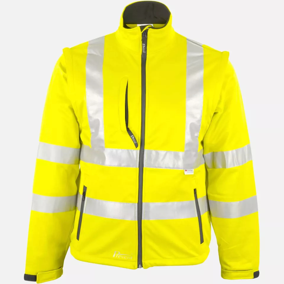 Asatex 8060G, PREVENT® Hi-Vis Softshell Jacket, image 1, gallery thumbnail