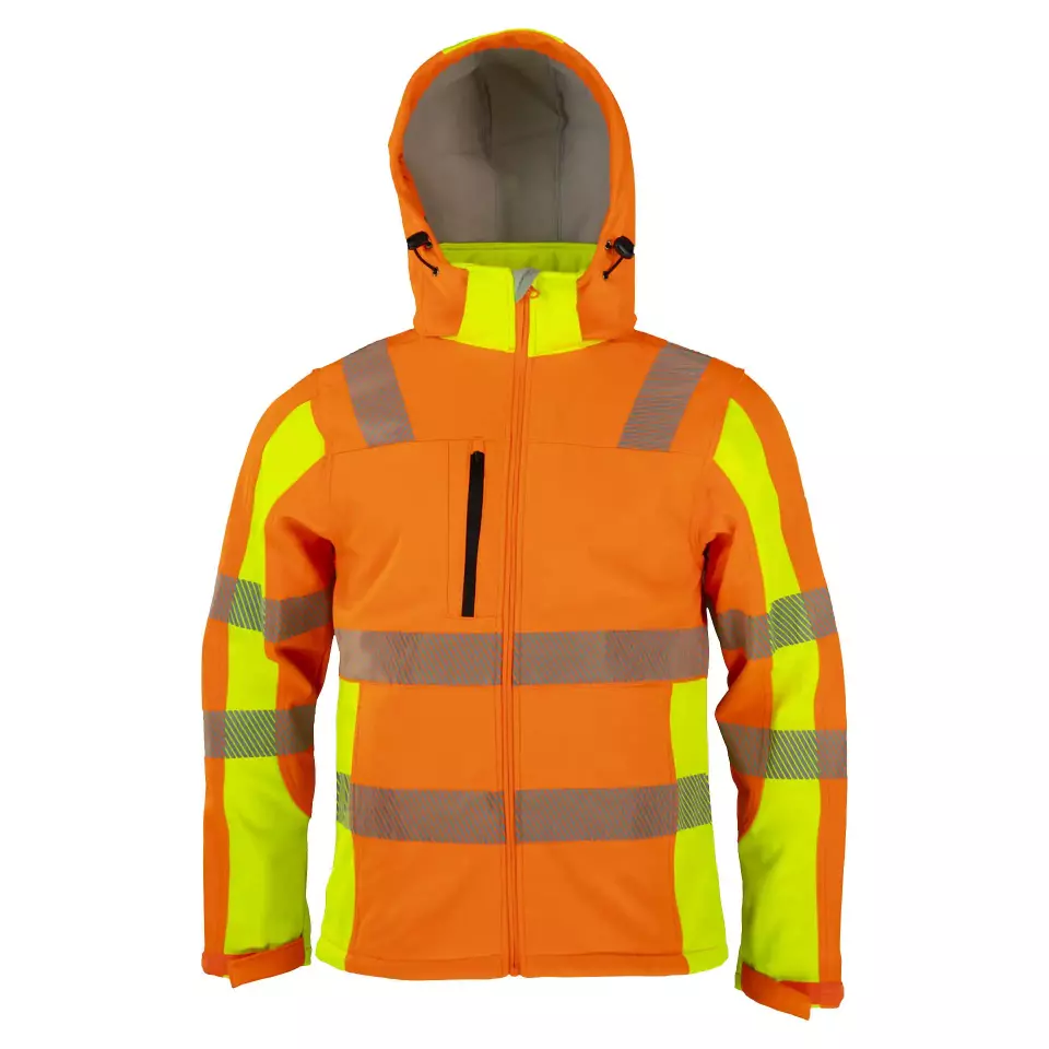 Asatex PTW-DS-ORANGE-GELB, PREVENT® Trendline Softshelljacke, image 3, gallery thumbnail
