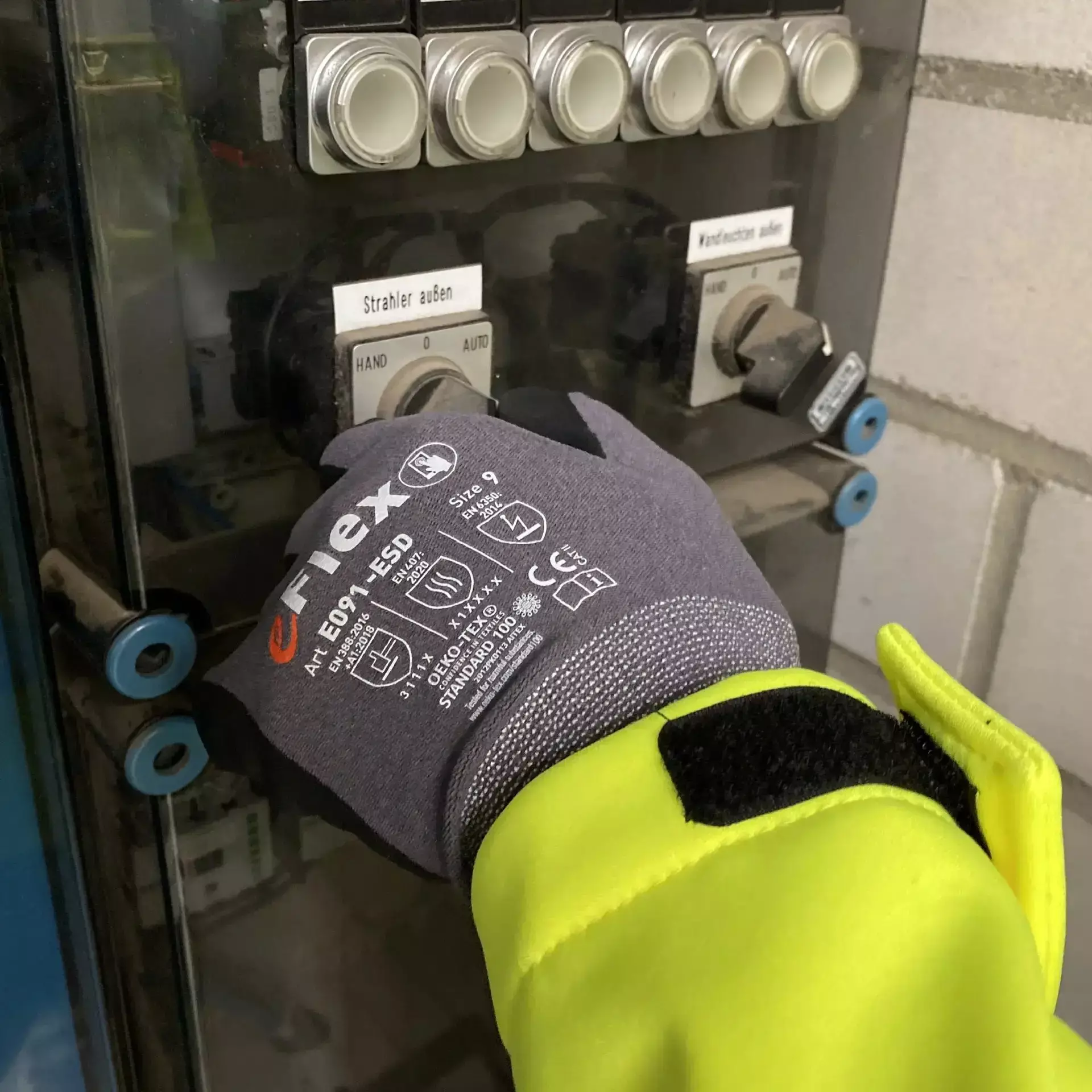 Asatex E091-ESD, Fine Knit Glove, image 2