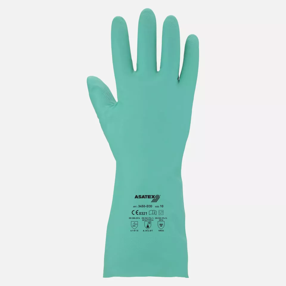 Asatex 3450-ECO, Chemical Protection Glove, image 1, gallery thumbnail