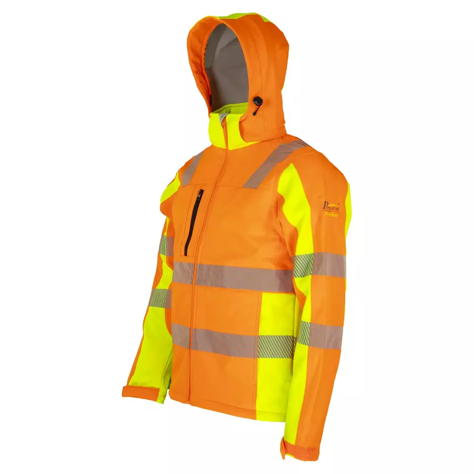 Asatex PTW-DS-ORANGE-GELB, PREVENT® Trendline Softshelljacke, image 4, gallery thumbnail
