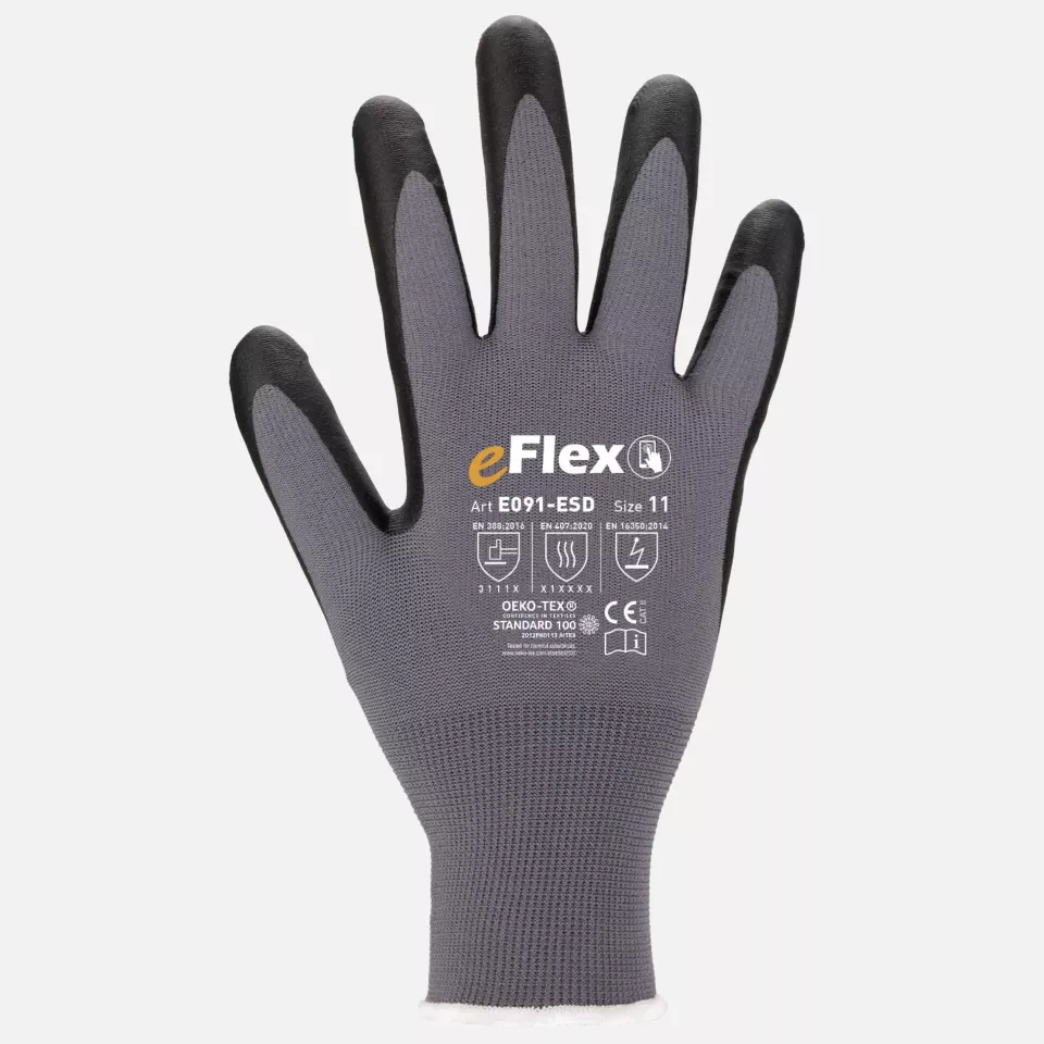 Asatex E091-ESD, Fine Knit Glove, image 1, gallery thumbnail