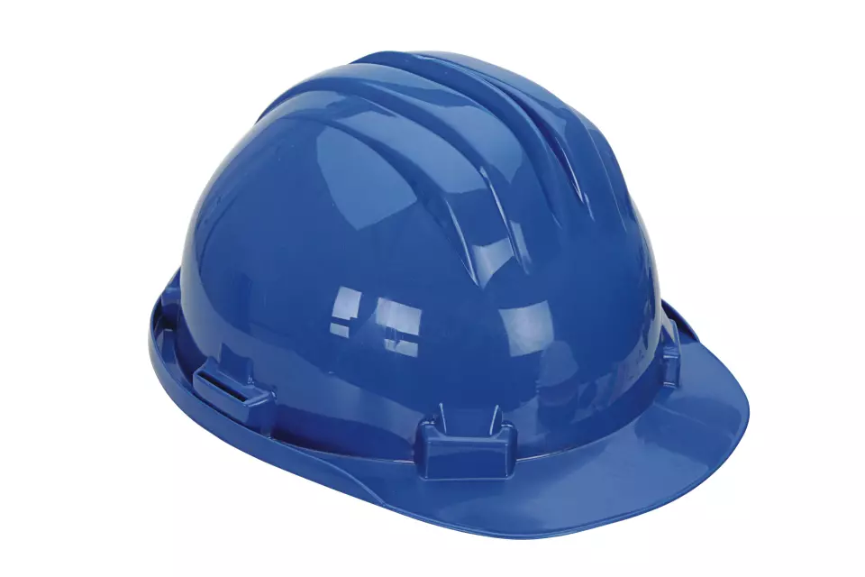 Richard Leipold 006659-3, 5-RS Safety Helmet EN 397 Compliant, Blue, 6-Point Suspension, image 1, gallery thumbnail