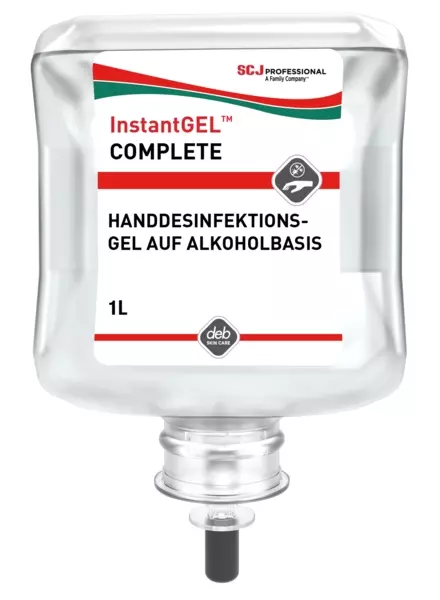 SC Johnson 600198, InstantGEL™ ISG1L DE COMPLETE 1L Cartridge Alcohol-Based Hand Sanitizer Gel, image 1, gallery thumbnail