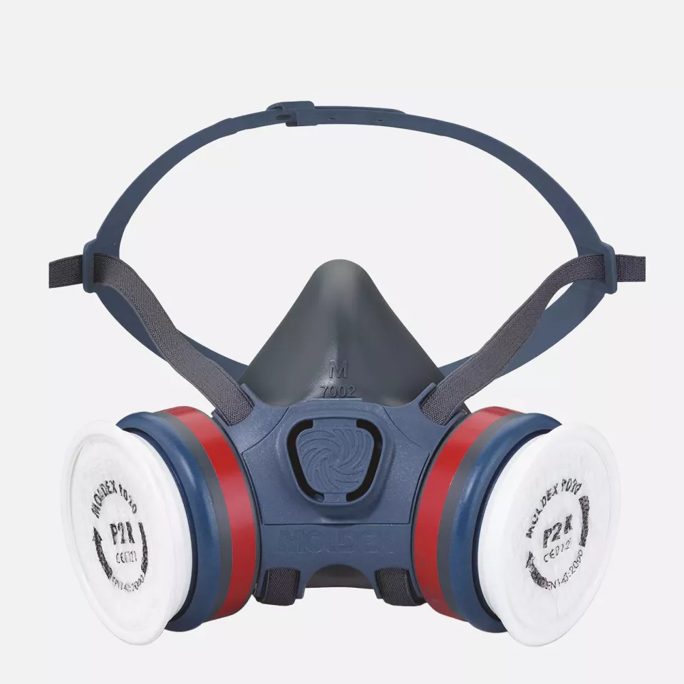 Moldex 827032, 7032 Mask body size M 2x P3 R filter, EasyLock®, image 1, gallery thumbnail