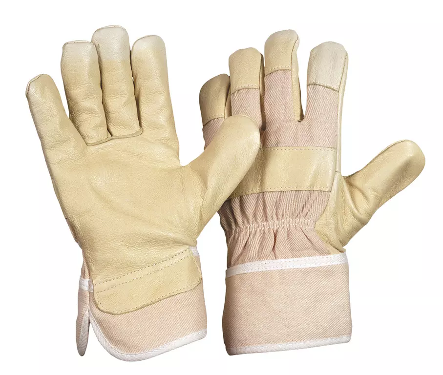 Richard Leipold 1107, 88 BAWA TOP Grain Leather Glove Yellow Lined Size 10, image 1