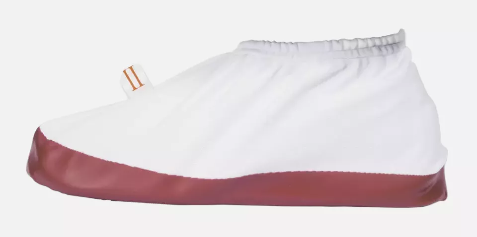 Honeywell 800971, Overshoes 971, PVC/Cotton, with Sole Coating, White/Red, image 1, gallery thumbnail