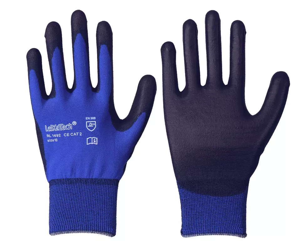 Richard Leipold 1492, LeiKaTech Ultra-Lite Nylon Fine Knit Glove with PU Coating, image 1