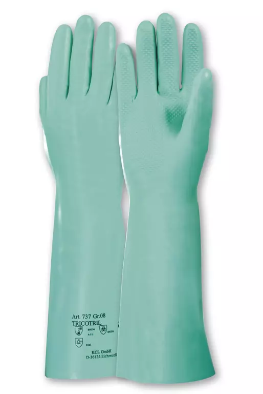 Honeywell 800737, Tricotril 737 Nitril, Stulpe, vollb, 39-41cm, grün, image 1, gallery thumbnail
