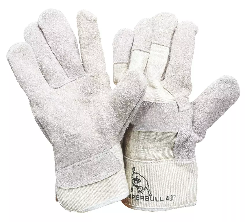 Richard Leipold 1147-12, Superbull 4 TOP Lined Cow Split Leather Glove CE CAT 2, Size 12, image 1