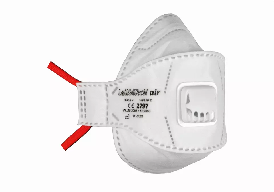 Richard Leipold 6675, FFP3 NR D Fold Flat Respirator with Valve LeiKaTech-Air, image 1, gallery thumbnail